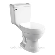 Sanitary ware Side Single Flush Two piece closet p-trap toilet seat